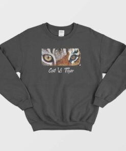 Cat Vs Tiger Eyes Sweatshirt 3
