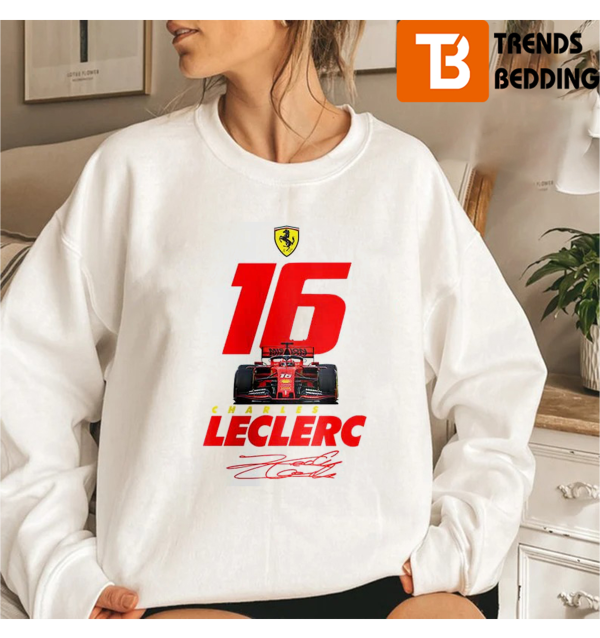 Charles Leclerc 16 Signature Race Car Sweatshirt