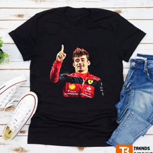 Charles Leclerc Finger Celebration F1 Fan Gifts T-Shirt