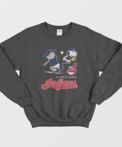 Charlie Brown Snoopy Cleveland Indians Sweatshirt 2