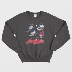 Charlie Brown Snoopy Cleveland Indians Sweatshirt