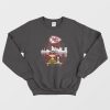 Charlie Brown and Snoopy Watching Kansas City Chiefs Sweatshirt