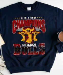 Chicago Bulls Basic Team Logo Vintage Championship Sweatshirt 1