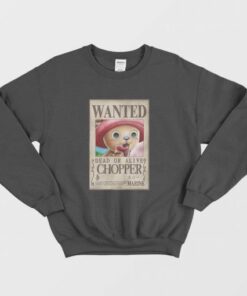 Chopper Wanted Poster One Piece Sweatshirt 3