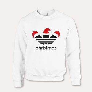 Christmas Adidas Parody Funny Sweatshirt