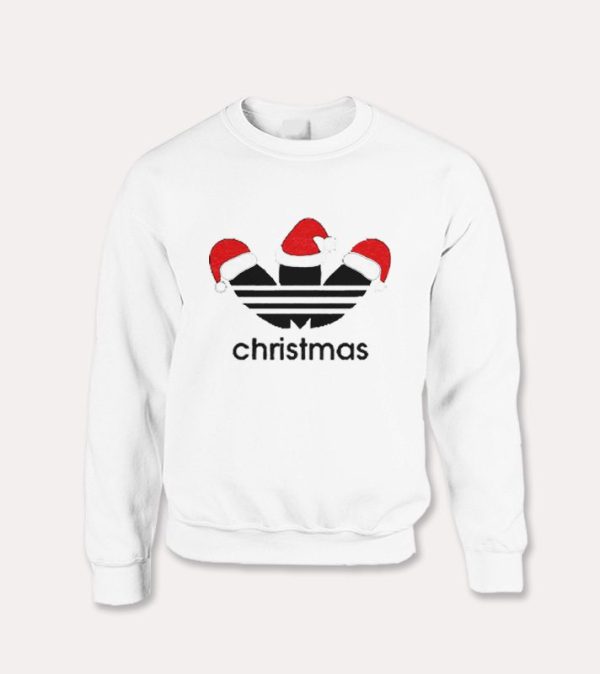 Christmas Adidas Parody Funny Sweatshirt