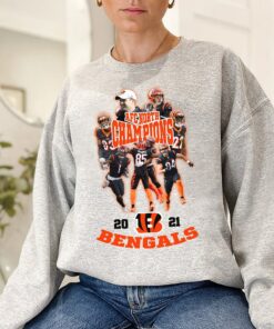 Cincinnati Bengals AFC North 2021 Champions Sweatshirt 3