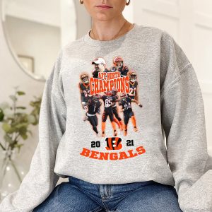 Cincinnati Bengals AFC North 2021 Champions Sweatshirt 3