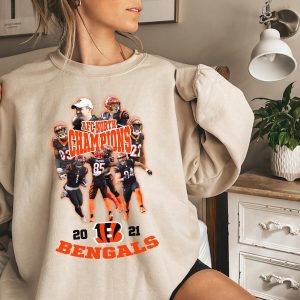 Cincinnati Bengals AFC North 2021 Champions Sweatshirt 4