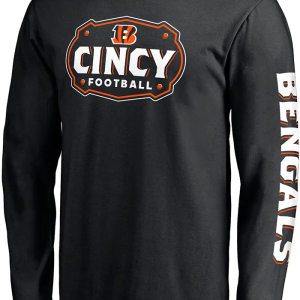 Cincinnati Bengals Sunday Foorball Facemask Long Sleeve T-shirt