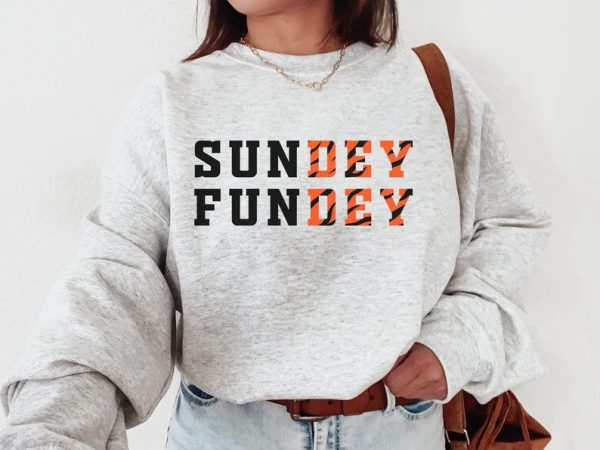 Cincinnati Football Sundey Fundey Crewneck Sweatshirt