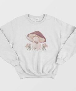 Cute Mushroom With a Knife Sweatshirt 3