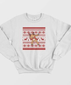 Dabbing Deer Christmas Sweatshirt 3