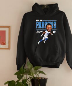 Dallas Football 11 Micah Parsons Cartoon Signature NFL T Shirt 3