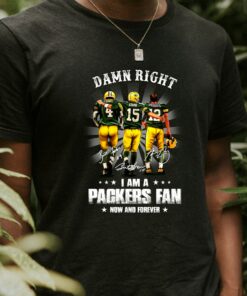 Damn Right I Am A Green Bay Packers Fan Now And Forever Unisex Shirt 1