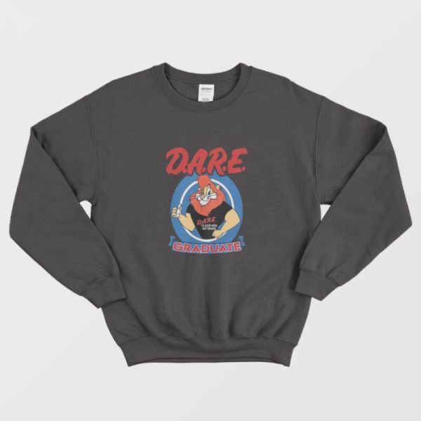 Dare Graduate Lion Keeping Kids Off Drugs Sweatshirt