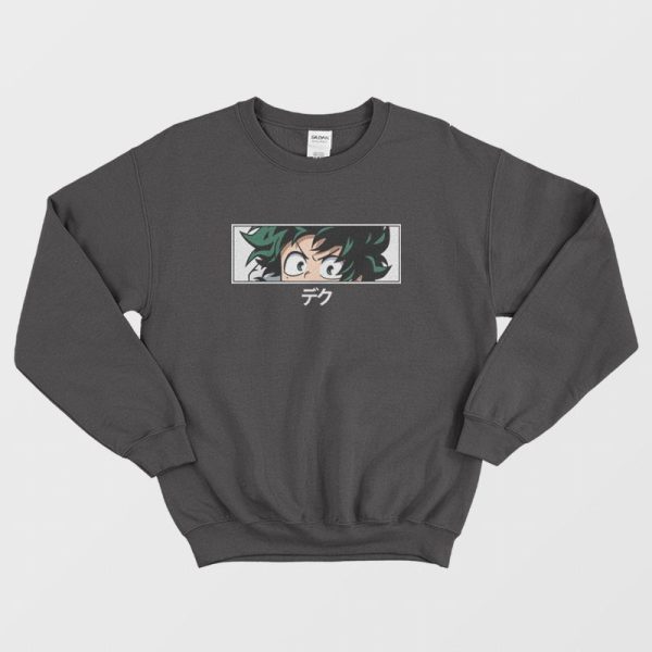 Deku Izuku Midoriya Eyes My Hero Academia Sweatshirt