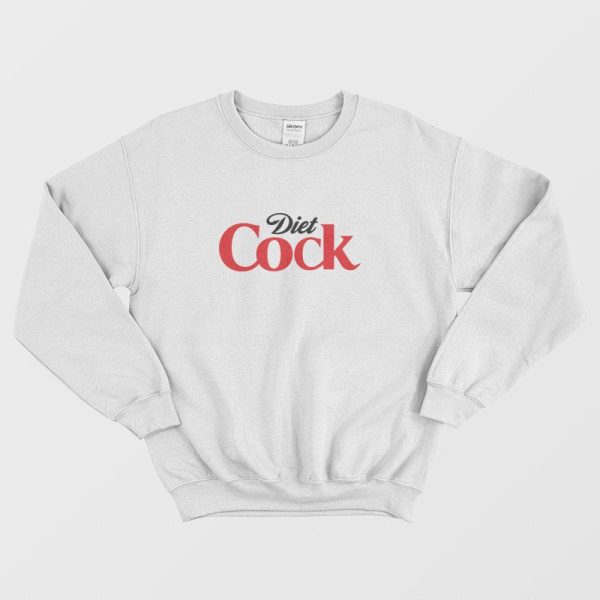 Diet Cock Coke Coca Cola Parody Sweatshirt