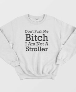 Don't Push Me Bitch I Am Not A Stroller Sweatshirt 1 Dont Push Me Bitch I Am Not A Stroller Sweatshirt 3