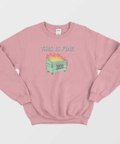 Dumpster Fire 2020 This Is Fine Sweatshirt 2