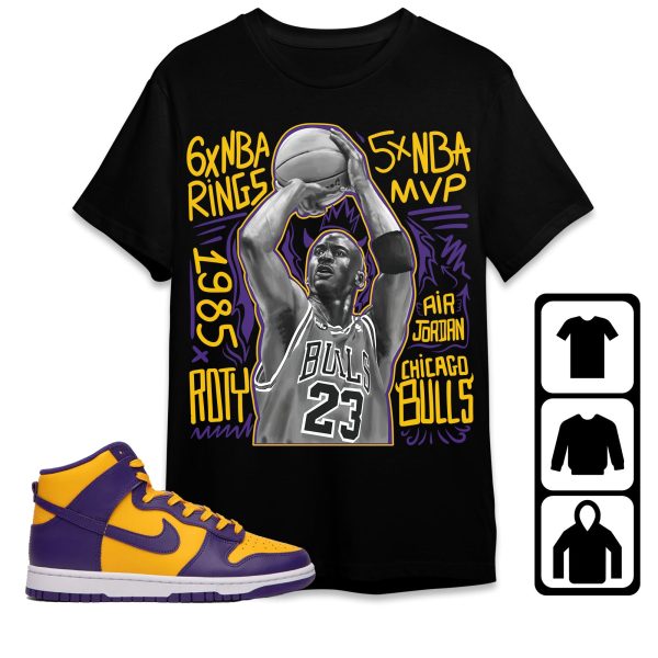 Dunk High Purple University Gold Unisex T-Shirt