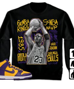 Dunk High Purple University Gold Unisex T-Shirt 1 Dunk High Purple University Gold Unisex T Shirt 2