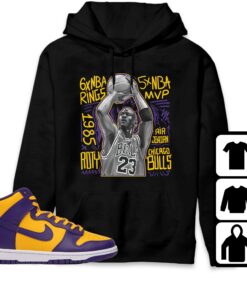 Dunk High Purple University Gold Unisex T-Shirt 2 Dunk High Purple University Gold Unisex T Shirt 3