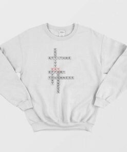 EAT Effort Attitude Toughness Crossword Puzzle Sweatshirt 1