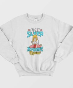 Eat Sleep Anime Repeat Cute Anime Obsessed Sweatshirt 1