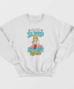 Eat Sleep Anime Repeat Cute Anime Obsessed Sweatshirt 3