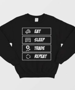 Eat Sleep Trade Ethereum Repeat Sweatshirt 1