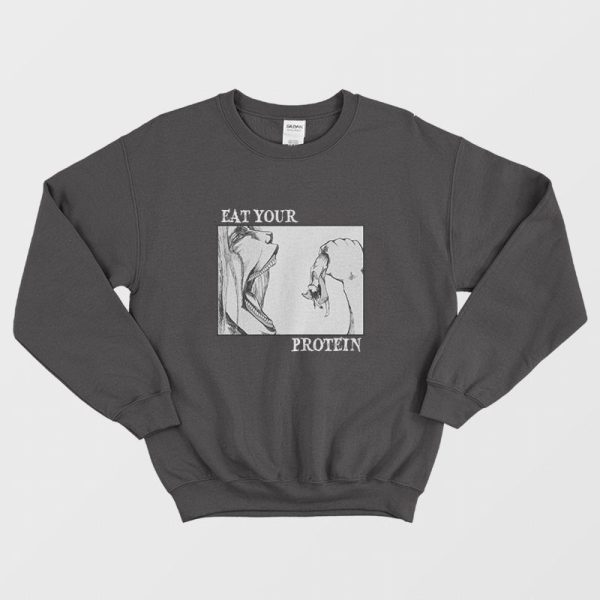 Eat Your Protein Attack On Titan Anime Gym Sweatshirt