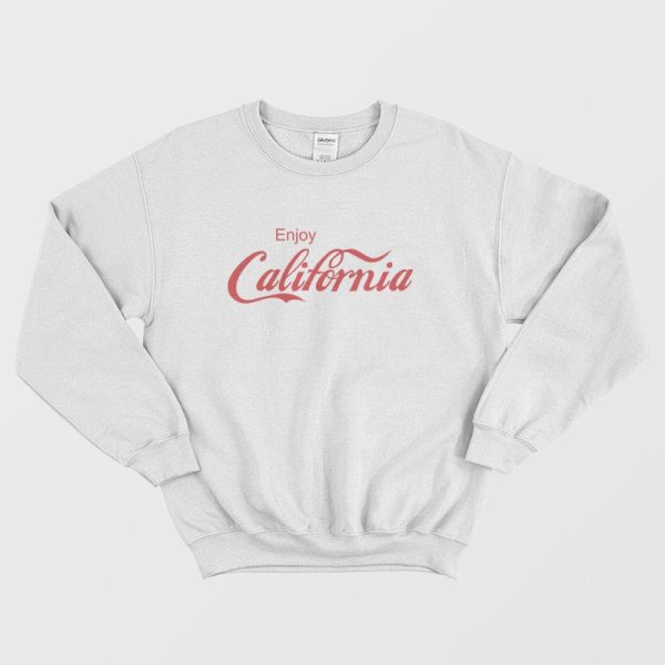 Enjoy California Coca Cola Parody Sweatshirt