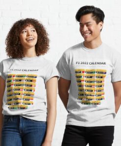 F1 2022 Calendar All Tracks Classic T Shirt 1