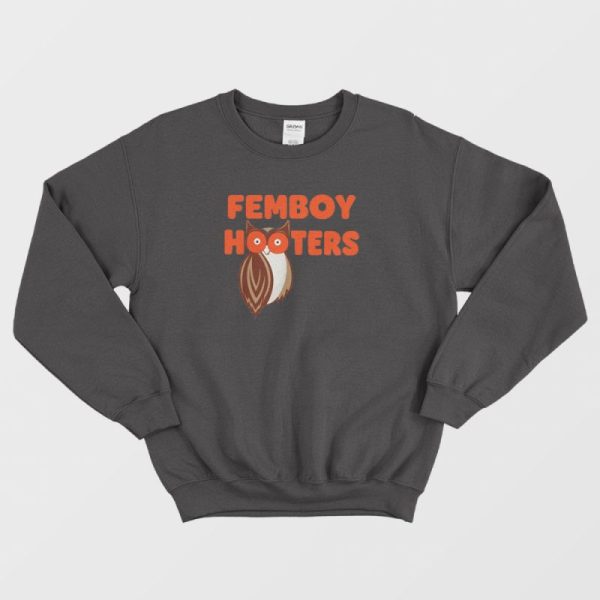 Femboy Hooters Logo Design Sweatshirt