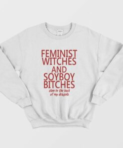 Feminist Witches and Soyboy Bitches Slam In The Back Of My Dragula Sweatshirt 3