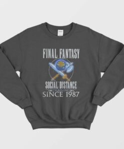 Final Fantasy Social Distance Training Since 1987 Sweatshirt 2