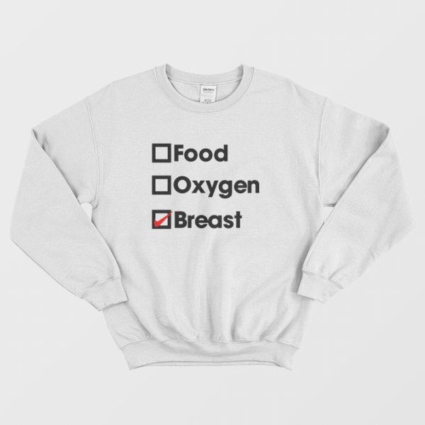 Food Oxygen Breast Sweatshirt