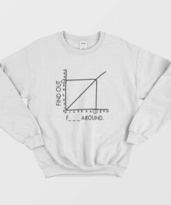 Fuck Around and Find Out Math Graph Graphic Sweatshirt 1