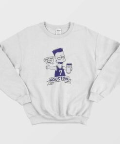 Funny Bart Simpson Houston Sweatshirt 1