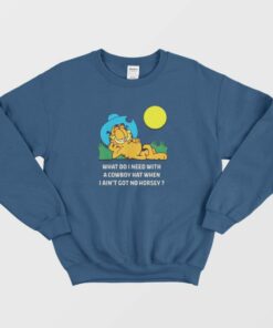 Garfield Cowboy Funny Sweatshirt 3