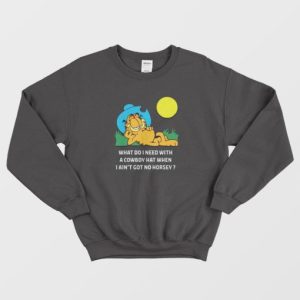 Garfield Cowboy Funny Sweatshirt 4