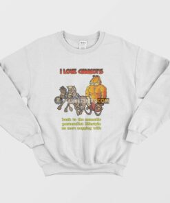 Garfield I Love Chariots Back To The Nomadic Pastoralist Lifestyle No More Nagging Wife Sweatshirt 3