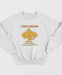 Garfield I Love Mondays Back On The Work Site For Servings Of Lasagna Sweatshirt 1