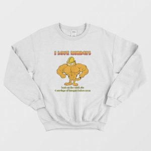 Garfield I Love Mondays Back On The Work Site For Servings Of Lasagna Sweatshirt 3