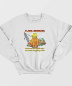 Garfield I Love Mondays Back On The Work Site No More Nagging Wife Sweatshirt 4