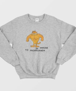 Garfield Im Immune To Propaganda Sweatshirt 2