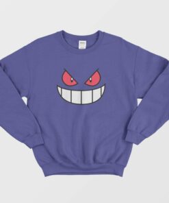 Gengar Face Funny Sweatshirt 3