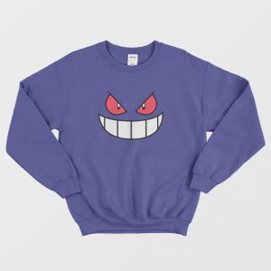 Gengar Face Funny Sweatshirt 3