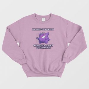 Gengar Pokemon Meme Sweatshirt